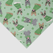 ハッピーSt patricks dayフランスのブルドッグ 薄葉紙 (詳細)