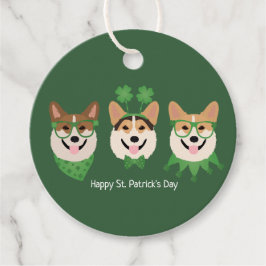 ハッピーSt patricks dayペンブロークウェルシュコーギードッグス フェイバータグ