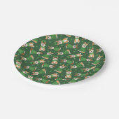 ハッピーSt patricks dayペンブロークウェルシュコーギードッグス ペーパープレート (アングル)