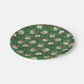 ハッピーSt patricks dayペンブロークウェルシュコーギードッグス ペーパープレート (アングル)