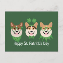 ハッピーSt patricks dayペンブロークウェルシュコーギードッグス