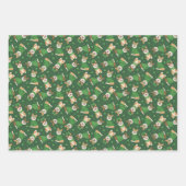 ハッピーSt patricks dayペンブロークウェルシュコーギードッグス ラッピングペーパーシート (正面3)