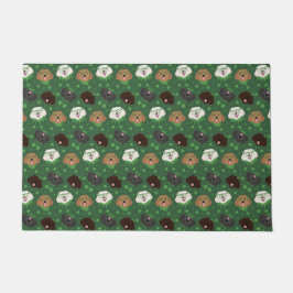 ハッピーSt patricks dayマルティプードーズ ドアマット