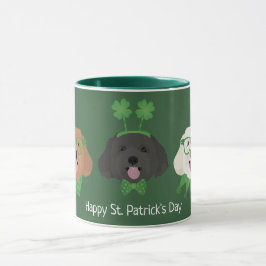ハッピーSt patricks dayマルティプードーズ マグカップ