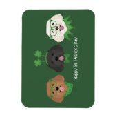ハッピーSt patricks dayマルティプードーズ マグネット (縦)