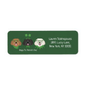 ハッピーSt patricks dayマルティプードーズ ラベル (正面)