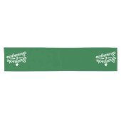 ハッピーSt patricks dayラッキーシャムロック&シェナニガン ショートテーブルランナー (横)
