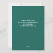 ハッピーSt patricks dayラッキーシャームロック家族の写真 シーズンカード (裏面)