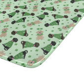 ハッピーSt patricks dayラブラドールレトリエバードッグ カッティングボード (角)