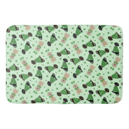 ハッピーSt patricks dayラブラドールレトリエバードッグ バスマット