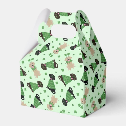 ハッピーSt patricks dayラブラドールレトリエバードッグ フェイバーボックス (正面サイド)