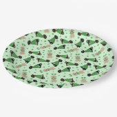 ハッピーSt patricks dayラブラドールレトリエバードッグ ペーパープレート (アングル)