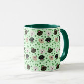 ハッピーSt patricks dayラブラドールレトリエバードッグ マグカップ (正面右)