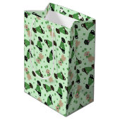 ハッピーSt patricks dayラブラドールレトリエバードッグ ミディアムペーパーバッグ (裏面アングル)