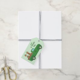 ハッピーSt patricks dayワイヤキツネテリアドッグ ギフトタグ
