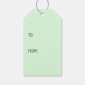 ハッピーSt patricks dayワイヤキツネテリアドッグ ギフトタグ (裏面)