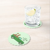 ハッピーSt patricks dayワイヤキツネテリアドッグ ペーパーコースター (インサイチュ)