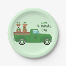 ハッピーSt patricks dayワイヤキツネテリアドッグ