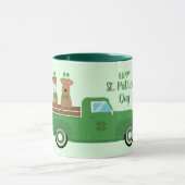 ハッピーSt patricks dayワイヤキツネテリアドッグ マグカップ (中央)