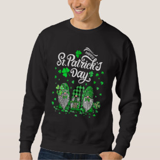 ハッピーSt patricks day三格言シャームロックエッセント スウェットシャツ