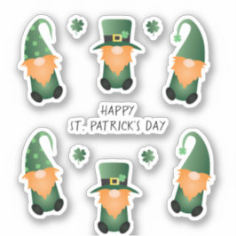 ハッピーSt patricks day格言グリーンオレンジ シール