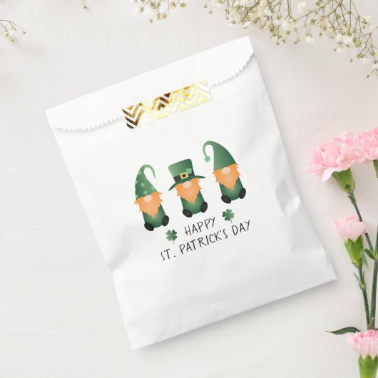 ハッピーSt patricks day格言グリーンオレンジ フェイバーバッグ (封をした状態)