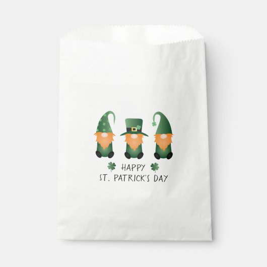 ハッピーSt patricks day格言グリーンオレンジ フェイバーバッグ (正面)