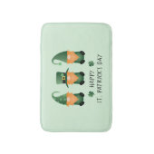 ハッピーSt patricks day格言グリーン バスマット (正面縦)