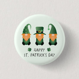 ハッピーSt patricks day格言グリーン 缶バッジ