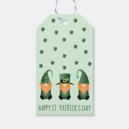 ハッピーSt patricks day格言パターン ギフトタグ (正面)