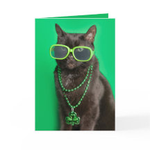 ハッピーSt patricks day猫とユーモア