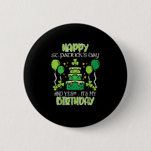 ハッピーSt patricks day誕生日Bdayメンズウィメンズキッズ 缶バッジ