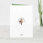 ハッピーSt patricks day誰でもかわいいビーグルの子犬 シーズンカード (裏面)