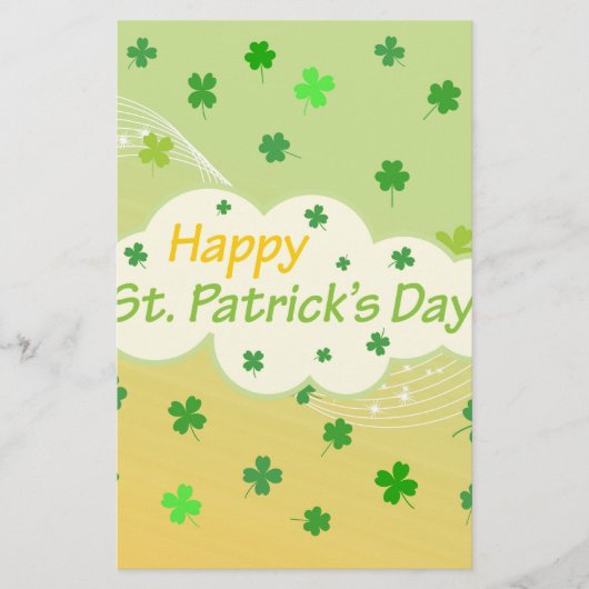 ハッピーSt patricks day1 便箋 (正面)