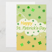 ハッピーSt patricks day1 便箋 (正面/裏面)