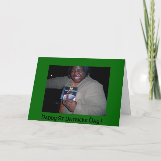 ハッピーSt patricks day-おもしろカード カード (正面)