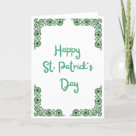 ハッピーSt patricks day – シャムロックフレーム シーズンカード