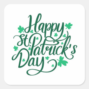 ハッピーSt patricks day スクエアシール
