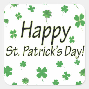 ハッピーSt patricks day スクエアシール
