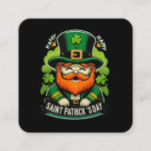 ハッピーSt patricks day スクエア名刺 (正面)
