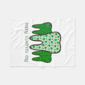ハッピーSt patricks day フリースブランケット (正面(横))