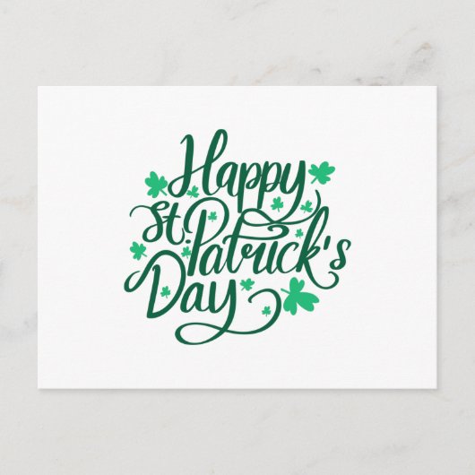 ハッピーSt patricks day ポストカード (正面)