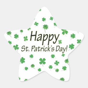 ハッピーSt patricks day 星シール