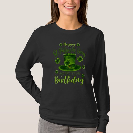 ハッピーSt patricks dayitsマイ誕生日アイリ生まれッシュB Tシャツ (正面)