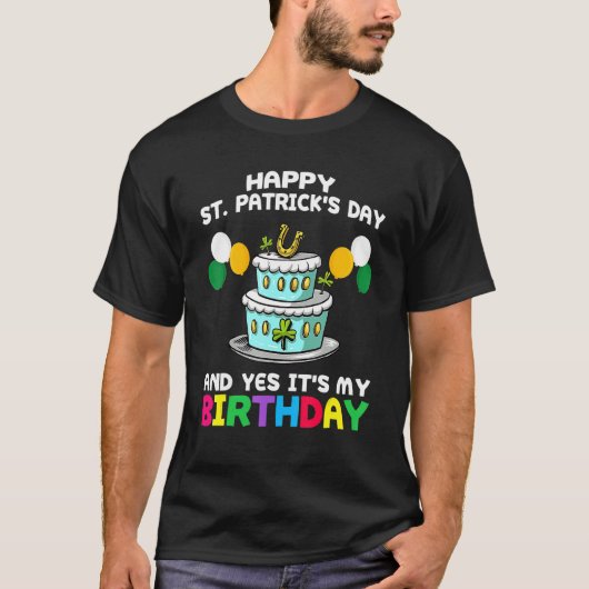 ハッピーSt patricks dayitsマイ誕生日アイリ生まれッシュB Tシャツ (正面)