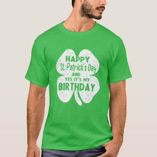 ハッピーSt patricks dayitsマイ誕生日アイリ生まれッシュB Tシャツ