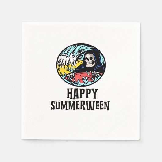 ハッピーSummerween Essential 2025 スタンダードカクテルナプキン (正面)