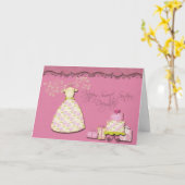 ハッピーSweet sixteen娘 カード (黄色い花)