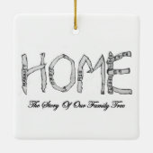 ハッピーSWFLイーグレットE9クリスマスオーナメントのライトトーン セラミックオーナメント (裏面)