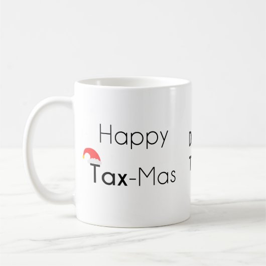 ハッピーTaxMas コーヒーマグカップ (左)